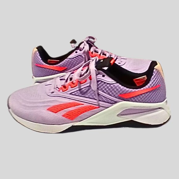 Reebok Nano X2 Women 8.5 Purple Oasis Orange Flare Athletic Trainer IF8163 - Picture 2 of 7